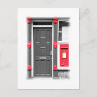 Deur en briefbox briefkaart