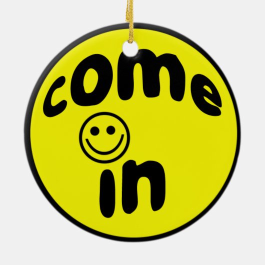 Deur Hanger voor Teen's Room Keramisch Ornament (Achterkant)