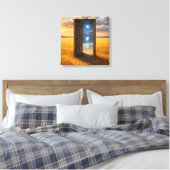 Deur in de Tarwe Canvas Afdruk (Insitu (Slaapkamer))