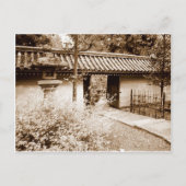 Deur in een Japanse muur Briefkaart (Voorkant)