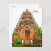  deur in Ubud, Bali, Indonesië Aankondigingskaart (Voorkant / Achterkant)