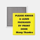 DEUR MAGNET VOOR LEVERINGEN (Voorkant / Achterkant)