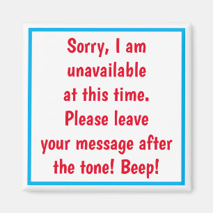 DEUR MAGNET WANNEER JE NIET BESCHIKBAAR BENT... FU