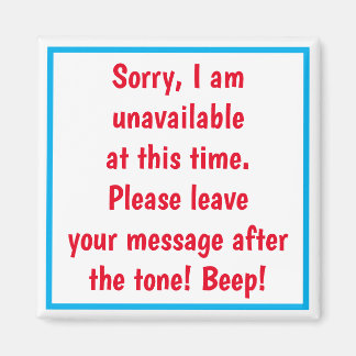 DEUR MAGNET WANNEER JE NIET BESCHIKBAAR BENT... FU