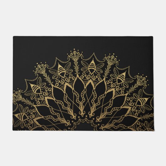Deur Mat - Golden Bee Mandala (Voorkant)