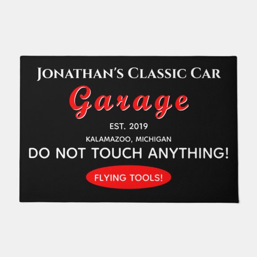 Deur Mat Home Auto Mechanische Garage Flying Tools (Voorkant)