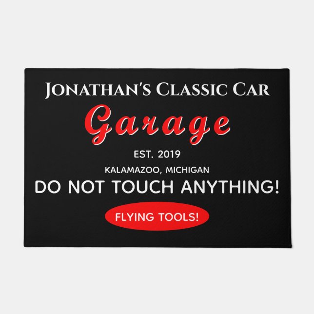 Deur Mat Home Auto Mechanische Garage Flying Tools (Voorkant)