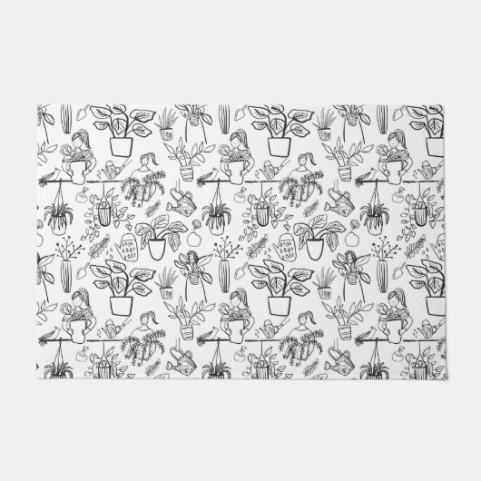 Deur Mat Plant Lover Gift Idee (Voorkant)