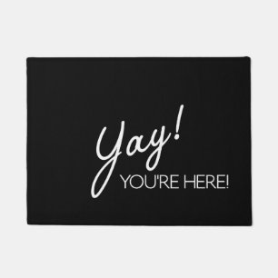 Deur Mat - Yay! Je bent hier!