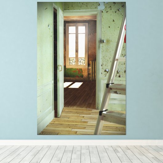 DEUR naar Duchamp Digital Realism Canvas 1 (Insitu (Houten vloer))