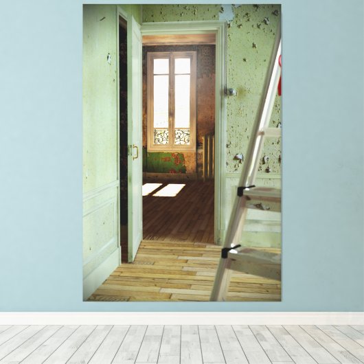 DEUR naar Duchamp Digital Realism Canvas 2 (Insitu (Houten vloer))
