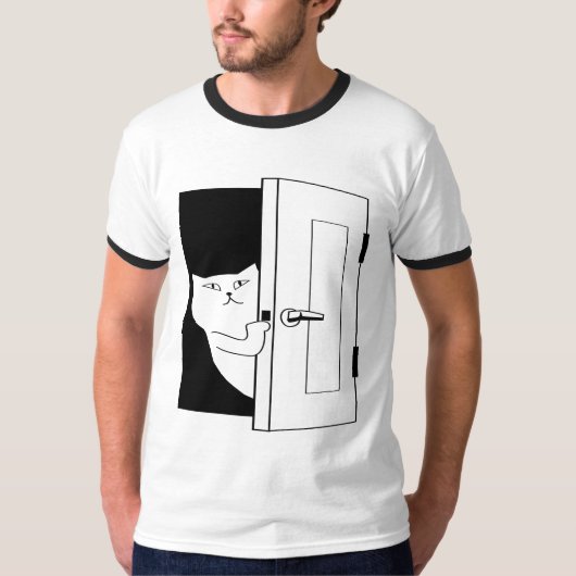 deur peep beginnend t-shirt (Voorkant)
