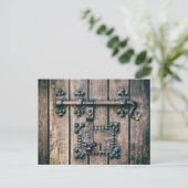 Deur slot van de Nossa Senhora da Pena kerk Briefkaart (Staand voorkant)