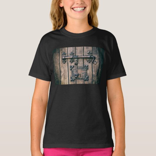Deur slot van de Nossa Senhora da Pena kerk T-shirt (Voorkant)