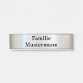 Deur teken naam bord postbus teken deurbel teken deurbordje (Voorkant)