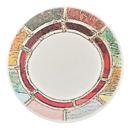 DEUR TREKT KERAMISCHE STIJL ONTWERP KNOP (Voorkant)