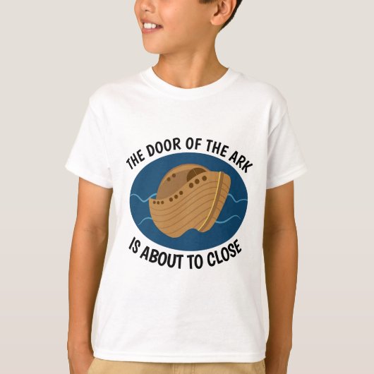 DEUR VAN ARK OVER SLUIT, CHRISTELIJKE T-shirts (Voorkant)