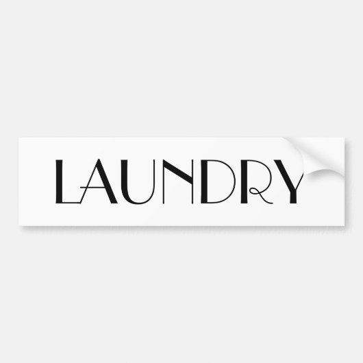 DEUR VAN DE LAUNDRY-RUIMTE BUMPERSTICKER (Voorkant)