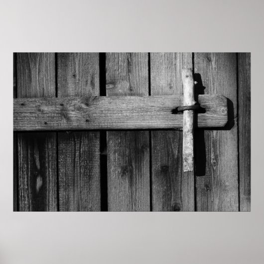 Deur van de oude schuur 3 poster (Voorkant)