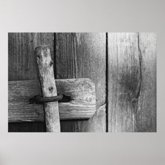 Deur van de oude schuur 4 poster