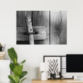 Deur van de oude schuur 4 poster (Thuiskantoor)