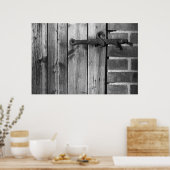 Deur van de oude schuur 5 poster (Keuken)