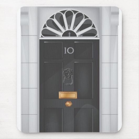 Deur van Downing Street 10 Muismat (Voorkant)