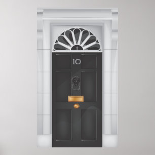 Deur van Downing Street 10 Poster