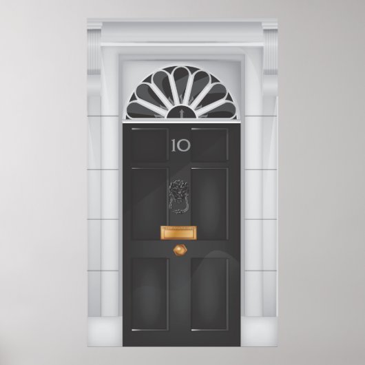 Deur van Downing Street 10 Poster (Voorkant)