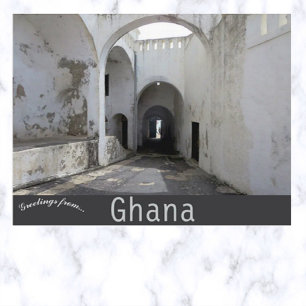 Deur van No Return bij Cape Coast Castle Ghana Briefkaart