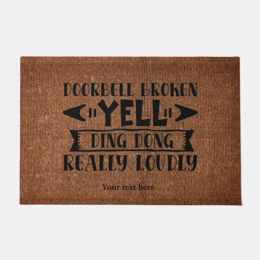 Deurbel gebroken deurmat (Voorkant)