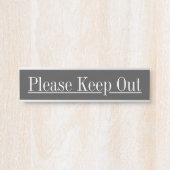 Deurbord "Houd alsjeblieft buiten" Deurbordje (Voorkant)