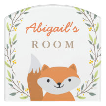 Deurbord van de Fox Room