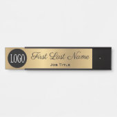 Deurborden voor gouden Logo voor Kantoor Deurbordje (Voorkant)