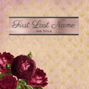 Deurborden voor Roos voor Kantoor Deurbordje