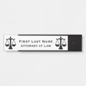 Deurbordhandtekening advocaat deurbordje (Voorkant)