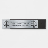 Deurbordhandtekening advocaat deurbordje (Voorkant)