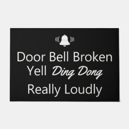 Deurdeur Bell Broken Doormat Deurmat