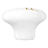 Deurdeur en trekhendel keramische knop (Zijkant)