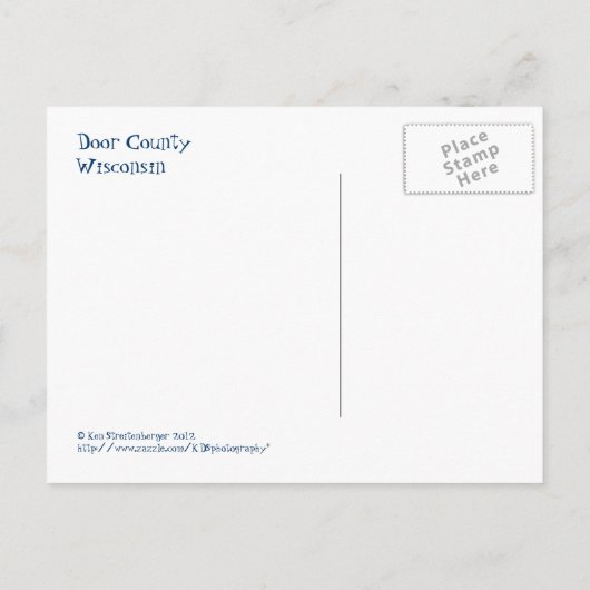 Deurdistrict, Briefkaart van Wisconsin (Achterkant)