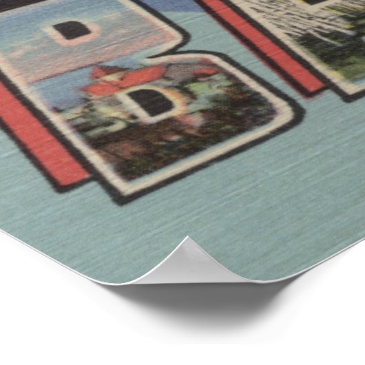 Deurdistrict - Grote letterscènes Poster (Hoek)