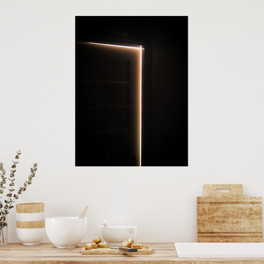 Deuren Ajar licht Poster (Keuken)