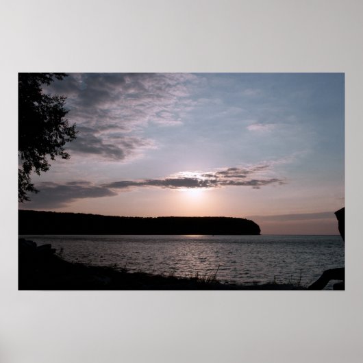 Deuren County Sunset in Wisconsin Poster (Voorkant)