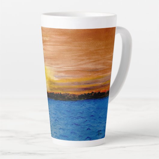 Deuren County Sunset Latte Mok (Rechterhoek)