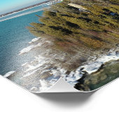 Deuren County Wisconsin Lighthouse Baileys Harbor Foto Afdruk (Hoek)