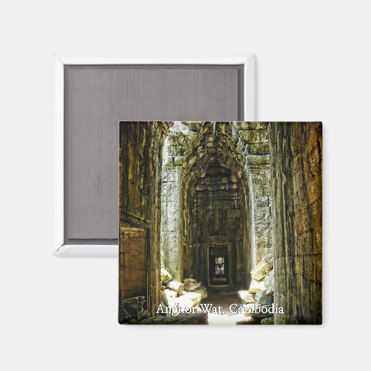 Deuren in Angkor Wat Cambodia Magnet (Voorkant / Achterkant)