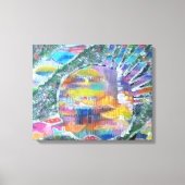 Deuren in paddenstoelland canvas afdruk (Voorkant)