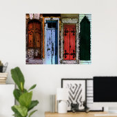 Deuren op een rij poster (Thuiskantoor)