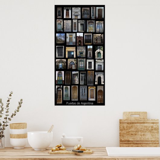 Deuren van Argentinië Poster (Keuken)