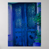 Deuren van blauw poster (Voorkant)